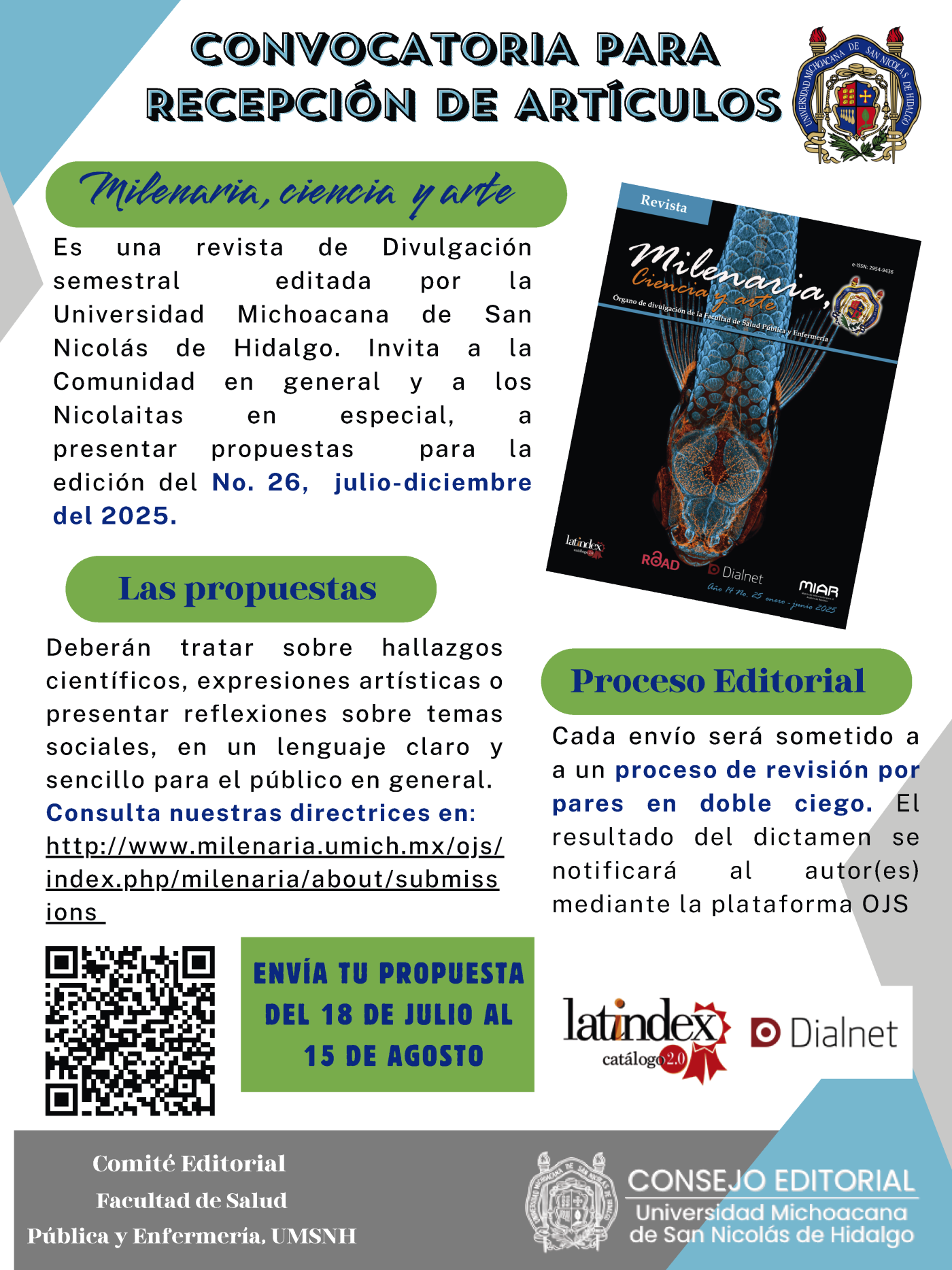 Convocatoria Milenaria, Ciencia y Arte No. 26